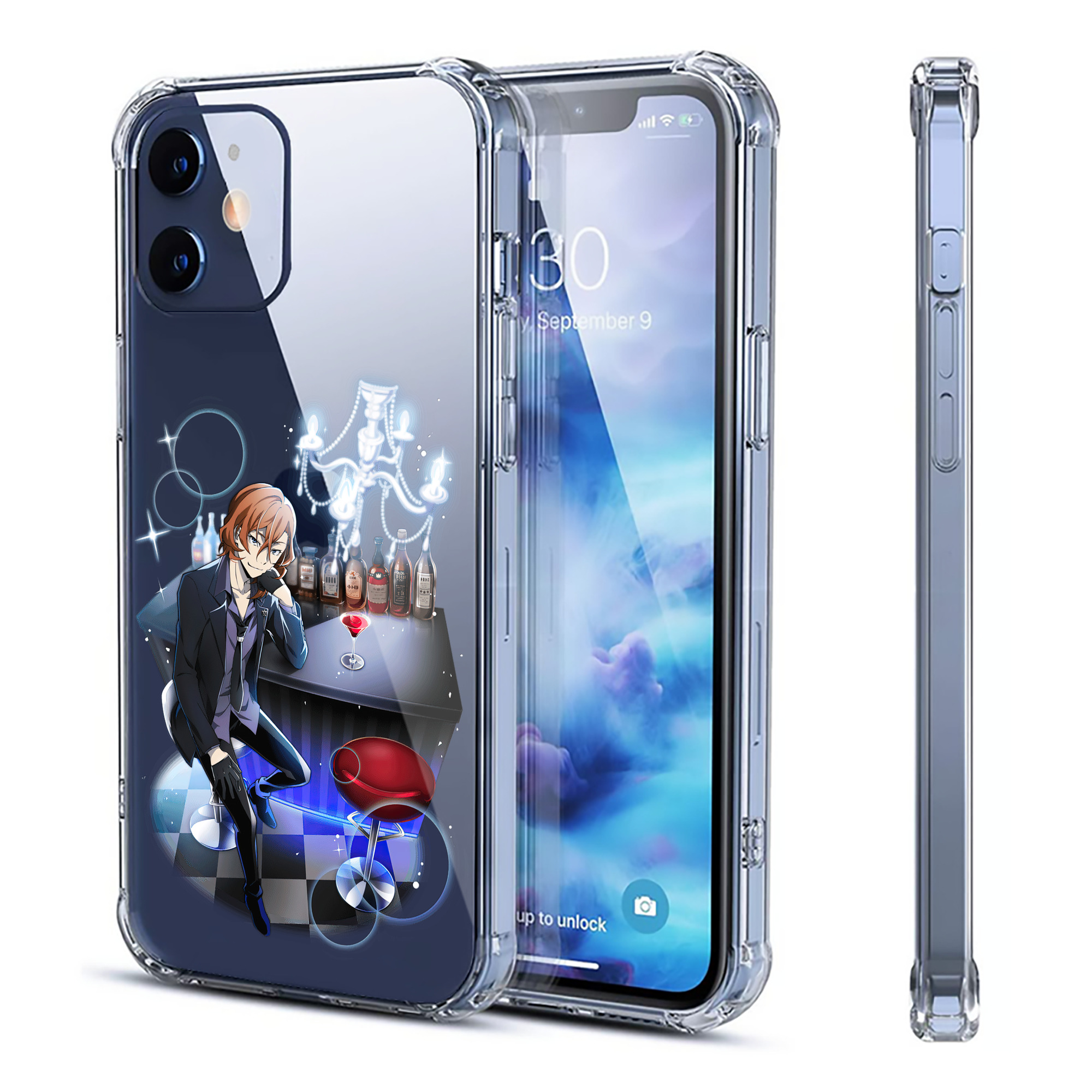 （画像用） 文豪ストレイドッグス Bungo Stray Dogs 【iPhone 12シリーズ対応】透明スマホケース（クリアソフトケース）